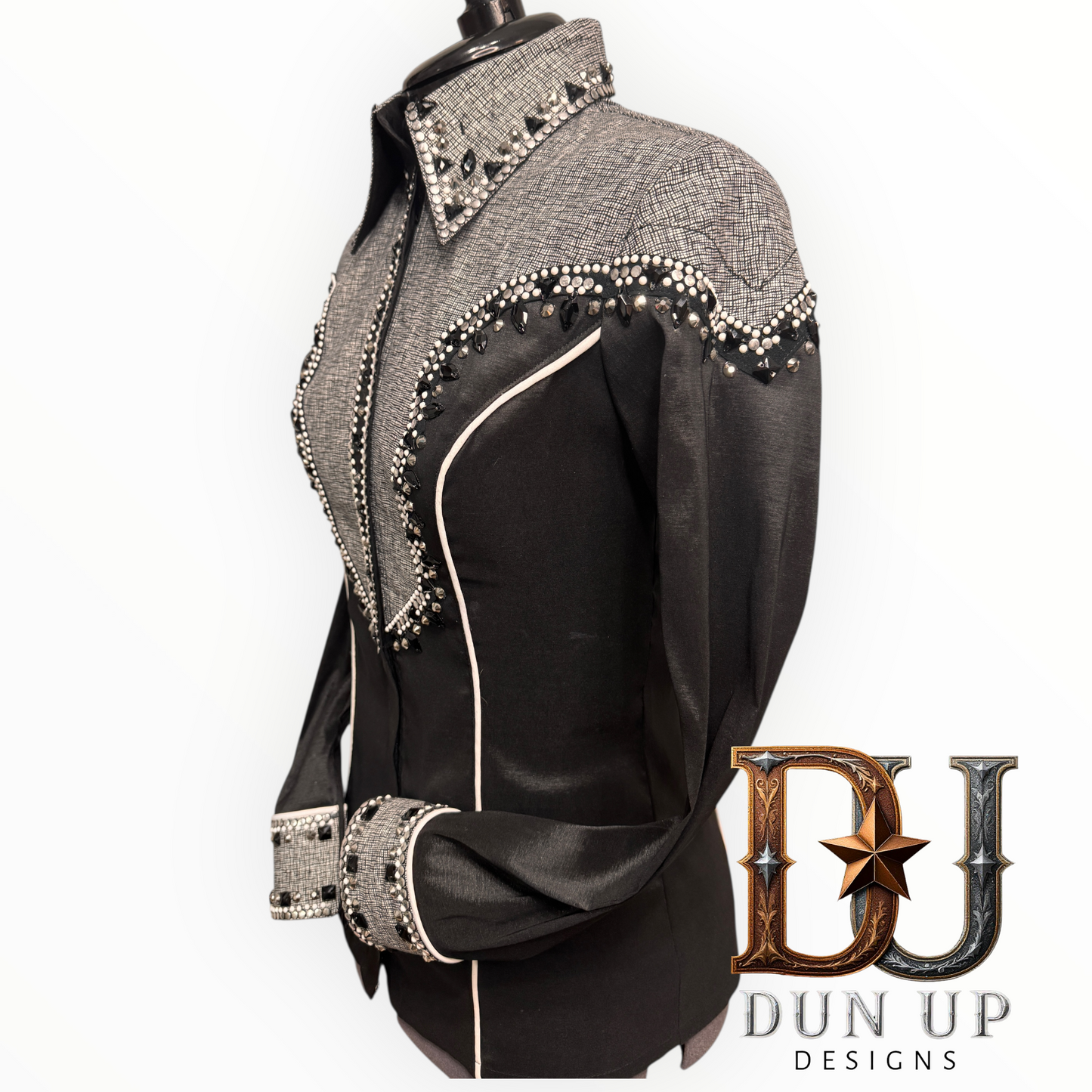 Black and white all day shirt