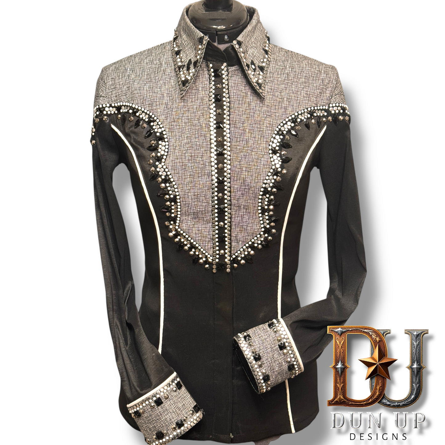 Black and white all day shirt