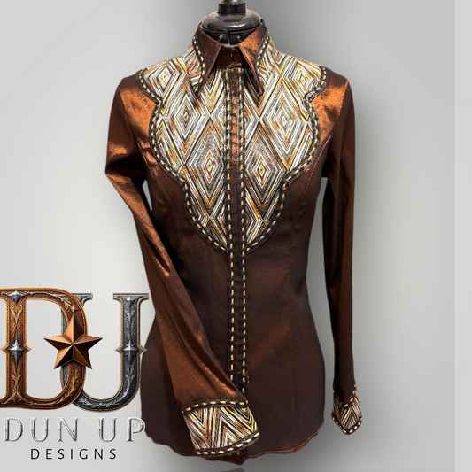 Chocolate Taffeta all day shirt