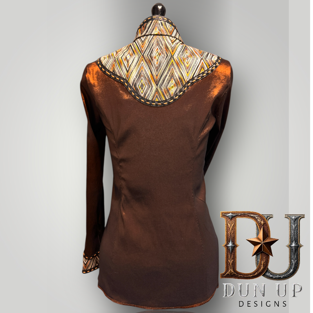 Chocolate Taffeta all day shirt